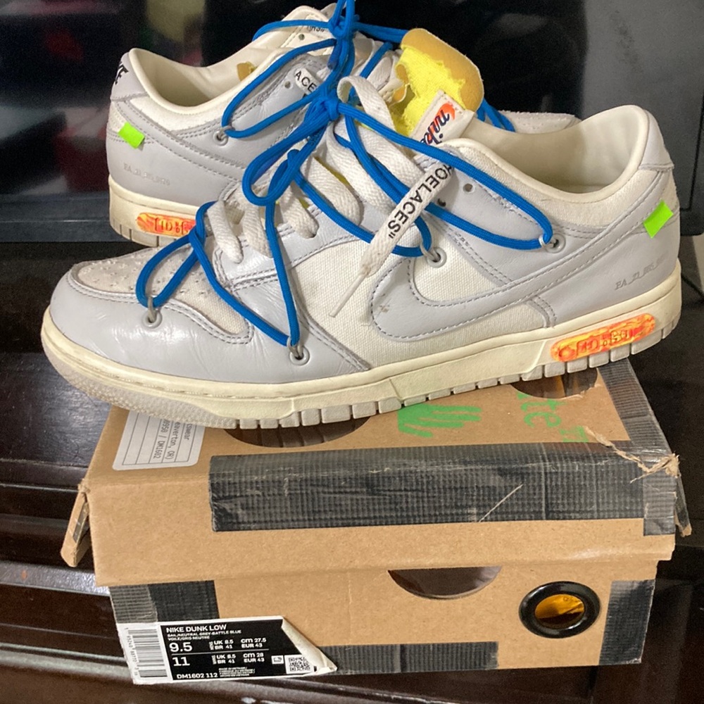 Nike Dunk Off White Low Lot 10 size 9.5